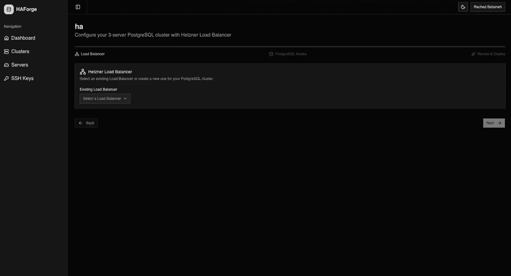 HAForge — High Availability Postgres screenshot